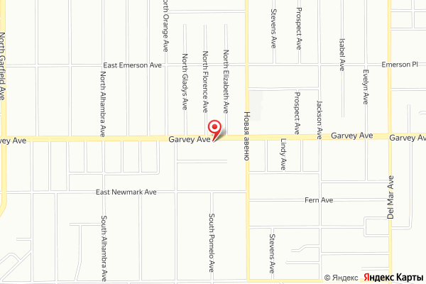Map showing the location of Jimmy Lau DDS in Monterey Park