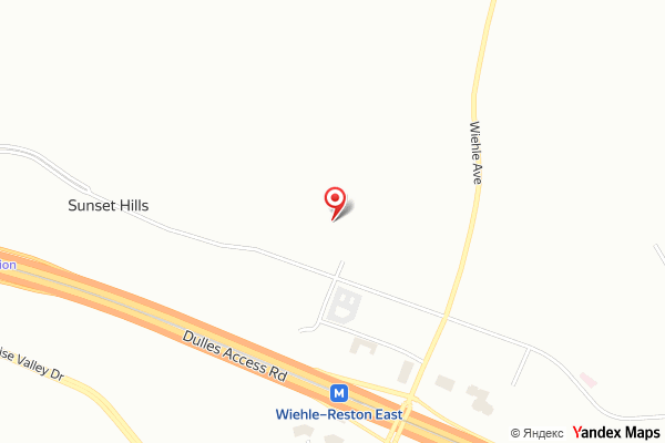 Map showing the location of Sunset Hills Dental Co. of Reston in Reston