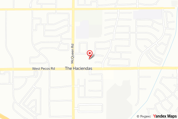 Map showing the location of Rose Crest Dental in Chandler