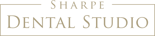 Logo and sign for Sharpe Dental Studio in Santa Fe